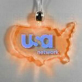 Light Up Pendant Necklace - USA - Amber